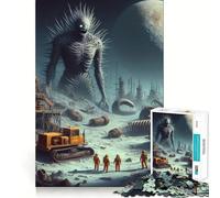 Puzzle Espace Interdit 1000 pièces Jeu de développement cognitif Surface Lisse sans bavures Activité relaxante en Groupe à l'intérieur (38x52cm)