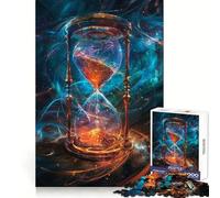 Puzzle Espace-Temps Sablier pour Adultes 1000 pièces, Jeu de logique mentale, Doux et Relaxant, découpe Ferme, liste de souhaits du Père Noël 38x26cm