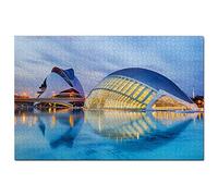 Puzzle Espagne Cité des Sciences et des Arts Valence pour Adultes 200 Pièces Cadeau Souvenir de Voyage 35x25CM