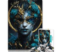 Puzzle Esprit de la Nature Mystique 1000 pièces pour Adultes, Difficile à compléter mais Amusant et Humoristique avec Affiche et Feuille de Questions Assorties 38x26cm