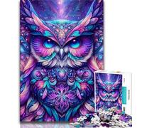 Puzzle Esprit Hibou pour Adultes 1000 pièces, Jeu Familial Anti-Stress, défi Difficile, Superbes Cadeaux et Jouets 50x75cm