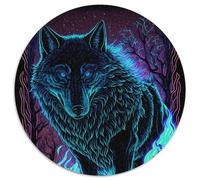Puzzle Esprit Loup 1000 pièces pour Adultes, pour Noël, Halloween, Pâques et Le Nouvel an (67,5x67,5cm)
