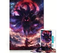 Puzzle Esprit Renard à Neuf Queues 1000 Pièces pour Adultes Jeu de Réflexion Loisirs Découpe Claire Cadeau Superbe (50x75cm)