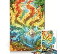 Puzzle Esprit Renard à Neuf Queues pour Adolescents, 1000 Pièces, Renforce Les Souvenirs, Paisible, Cadeau Classique de Qualité (50x75cm)