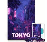 Puzzle esthétique de Tokyo pour Adultes, 1000 pièces, Jeu Intelligent, Anti-Stress, Motif à Assembler, Cadeau touchant 38x52cm