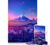Puzzle esthétique Tokyo au Coucher du Soleil, 1000 pièces, Difficile, pour Adultes 50x75cm Idéal pour stimuler la mémoire, apaiser et s'évader Cadeau spécial