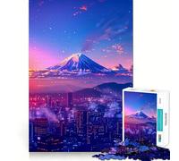 Puzzle esthétique Tokyo au Coucher du Soleil, 1000 pièces, pour Adolescents, Jeu de réflexion, Design Amusant et Relaxant, 38x26cm