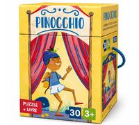 Puzzle Et Livre Disney Pinocchio Jaune TU