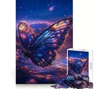Puzzle étincelant Papillon Difficile pour Adultes 1000 Pièces Stimulant Le Souvenir Calme Évasion Bord Fin Cadeau Spécial 50x75cm