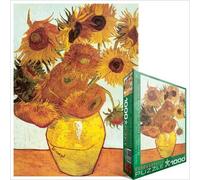 Puzzle Eurographics 1000 pièces - Douze Tournesols / Vincent Van Gogh - Jaune - Tableaux et peintures - Adulte