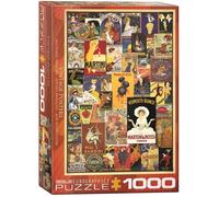 Puzzle - EUROGRAPHICS - Affiches Vintage - 1000 pièces - Adulte