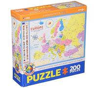 Puzzle Eurographics - Carte De L'europe, 200 Pièces