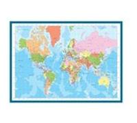 EuroGraphics Casse-tête EG60001271 – Carte du Monde multicolore, 1000 pièces