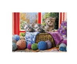 Puzzle Eurographics - Chatons tricotés, 500 pièces XXL multicolore G