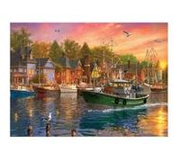 Puzzle Eurographics - Dominic Davison : Coucher de soleil sur le port, 1000 pièces multicolore G