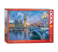 Puzzle Eurographics - Dominic Davison : Le Réveillon De Noël À Londres, 1000 Pièces
