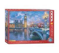 Puzzle Eurographics - Dominic Davison : Le Réveillon De Noël À Londres, 1000 Pièces