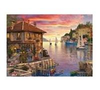 Puzzle Eurographics - Dominic Davison : Port Méditerranéen, 1000 pièces multicolore G