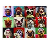 Puzzle Eurographics - Lucia Heffernan : Chiens drôles, 1000 pièces multicolore G