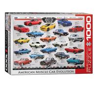 Puzzle Eurographics Muscle Car Evolution - 1000 pièces - pour adultes - thème véhicules et engins