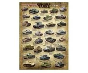 Puzzle Eurographics - Panzer des 2 zweiten Weltkriegs, 1000 pièces multicolore G