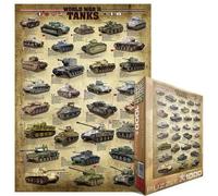 Puzzle Eurographics - Tanks de la Seconde Guerre mondiale - 1000 pièces