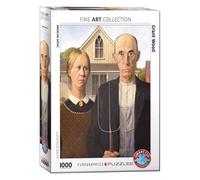 Puzzle Eurographics - Wood Grant : American Gothic, 1000 Pièces