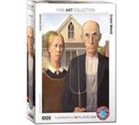 Puzzle Eurographics - Wood Grant : American Gothic, 1000 pièces multicolore G