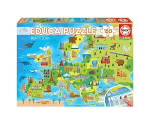 Puzzle Europe 150 pièces - Explorez le Continent en S'amusant