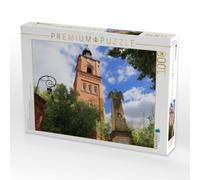 Puzzle · Evangelische Stadtkirche Buckow mit Kriegerdenkmal | Buckow in der Märkischen Schweiz im Osten Brandenburgs · 1000 pièces · Format assemblé 64 × 48 cm · CALVENDO Puzzle