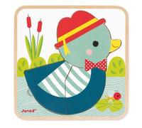 Puzzle évolutif Canard - JANOD - 3 niveaux - Bois - Pour enfants de 2 ans et plus