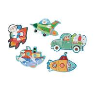 Puzzle évolutif véhicules - 5 puzzles enfants Dès 2 ans - Scratch