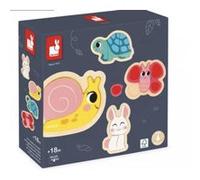 Puzzle evolutifs jardin 4 animaux Multicolore G