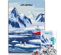 Puzzle Expédition Antarctique 1000 pièces pour Adultes et Adolescents, Jeu Stimulant et Jeu Familial idéal comme Cadeau pour Toute la Famille 50x75cm