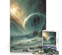Puzzle Exploration Planétaire 1000 Pièces pour Adultes Jeu Cognitif et Amusant à Assembler Collection d'Images (38x52cm)