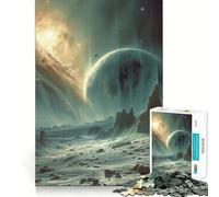 Puzzle Exploration Planétaire 1000 Pièces pour Adultes Jeu Cognitif et Amusant à Assembler Collection d'Images (38x52cm)