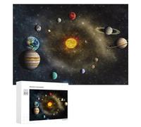 Puzzle Exploring Our Solar System A Visual Journey -1, 300 PCS, Activité Relaxante pour Adultes, comme Projet Stimulant pour Les Joueurs Expérimentés