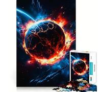 Puzzle Explosion de planète dans l'espace pour Adolescents, 1000 pièces, Jouet Anti-Stress, Bords tranchants, Cadeau d'anniversaire (50x75cm)