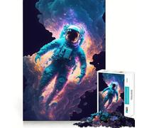 Puzzle Explosion Néon 1000 Pièces pour Adolescents Jeu de Réflexion Loisirs Créatifs Art à Assembler Objet de Collection (38x52cm)