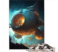 Puzzle Extraterrestre Postapocalyptique en Bois - 1000 Pièces pour Adultes et Enfants - Jeu Amusant (75x50 cm)