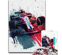 Puzzle F1 Racing 1000 pièces pour Adultes, Anti-Stress, défi Difficile, à Offrir en Cadeau à Toute la Famille (50x75cm)