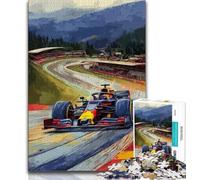 Puzzle F1 Racing 1000 pièces pour Adultes et Adolescents, Anti-Stress, défi Difficile, à Offrir en Cadeau à Toute la Famille (38x26cm)