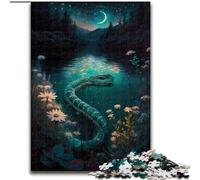 Puzzle Fable du Serpent 1000 pièces, Puzzle éducatif, Casse-tête, décoration Artistique pour la Maison et Le Bureau, 14 Ans et Plus, Taille 38x26cm
