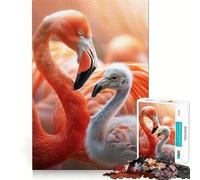 Puzzle Famille Animale 1000 Pièces Jeu de Concentration Mentale Découpe de Précision Bords Lisse Activité Absorbante pour des Soirées Calmes (38x26cm)