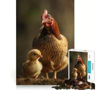 Puzzle Famille Animale pour Adultes 1000 Pièces Jeu de Mémoire Découpe Fine Finition Premium Un Passe-Temps Captivant (38x52cm)