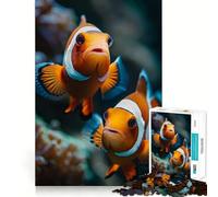 Puzzle Famille Animaux 1000 Pièces Jeu Cognitif Amusant Découpe de Haute Précision Cadeau Unique Anti-Stress (38x26cm)