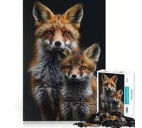 Puzzle Famille Animaux 1000 Pièces Jeu de Créativité et de Découpe Net Composants Robustes Idéal pour Les Voyages pour Les Cerveaux (38x52cm)