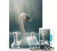 Puzzle Famille Animaux 1000 Pièces Jeu de Mémoire Bords Lisses,Assemblage Parfait Une façon Amusante d'occuper Les Heures vides (50x75cm)
