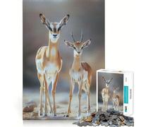 Puzzle Famille Animaux 1000 Pièces Jeu de Mémoire Bords Lisses,Assemblage Parfait Une façon Amusante d'occuper Les Heures vides (50x75cm)