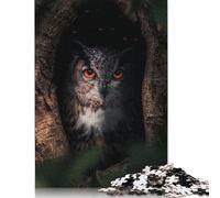 Puzzle Famille de Hiboux pour Adultes et Adolescents 500 Pièces Puzzles en Bois pour Adolescents Cadeaux Jeu de Casse-Tête 500pcs (52x38cm)